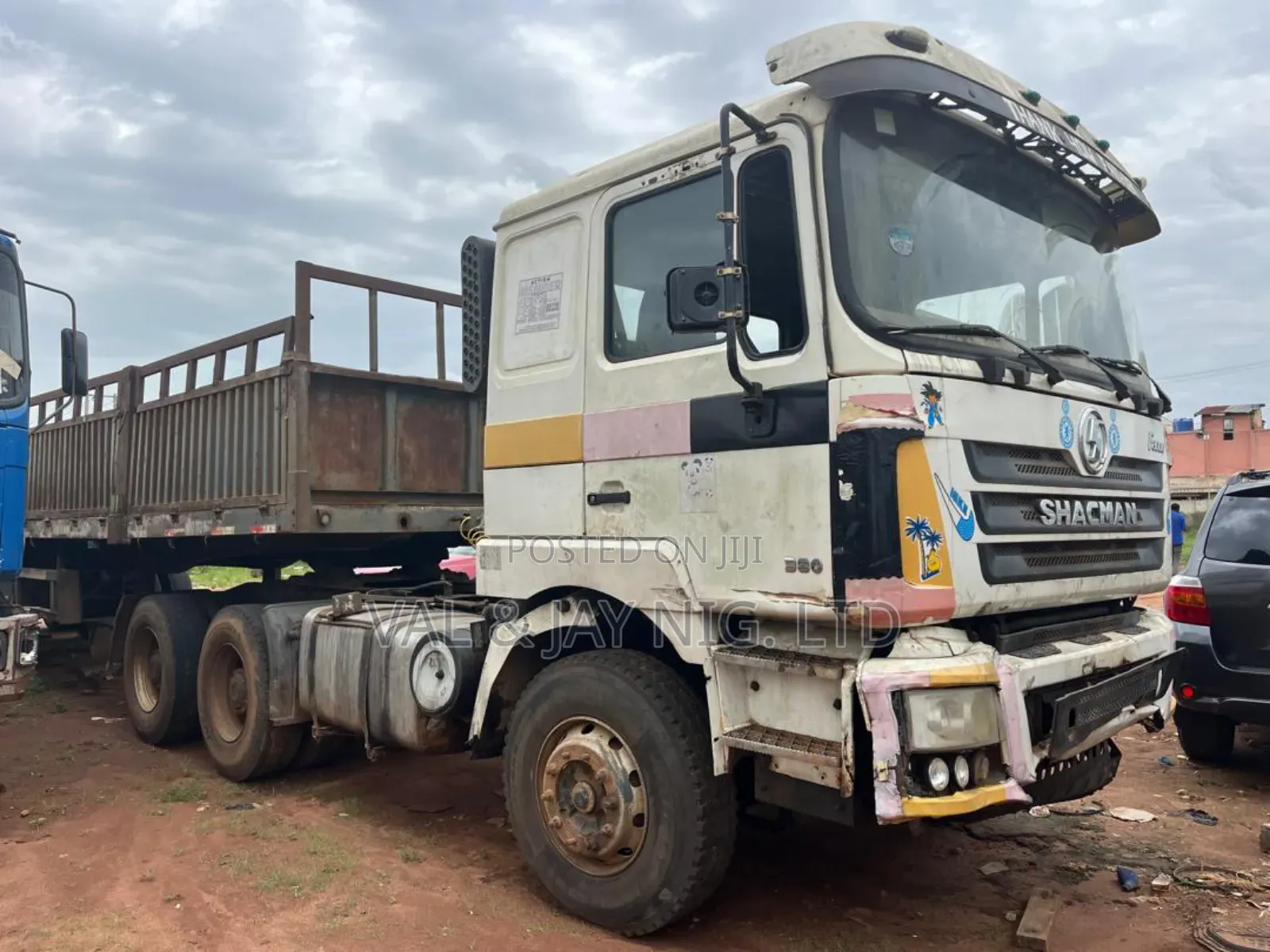 Sharman Truck Head With 3 Axles Half-Body Trailer Back -Company Use