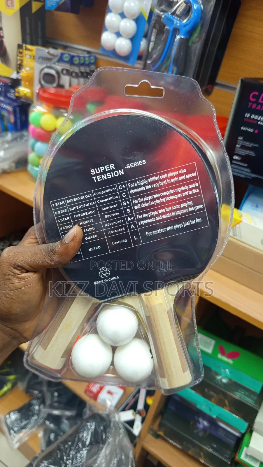Table Tennis Bat Two in One American Fitness