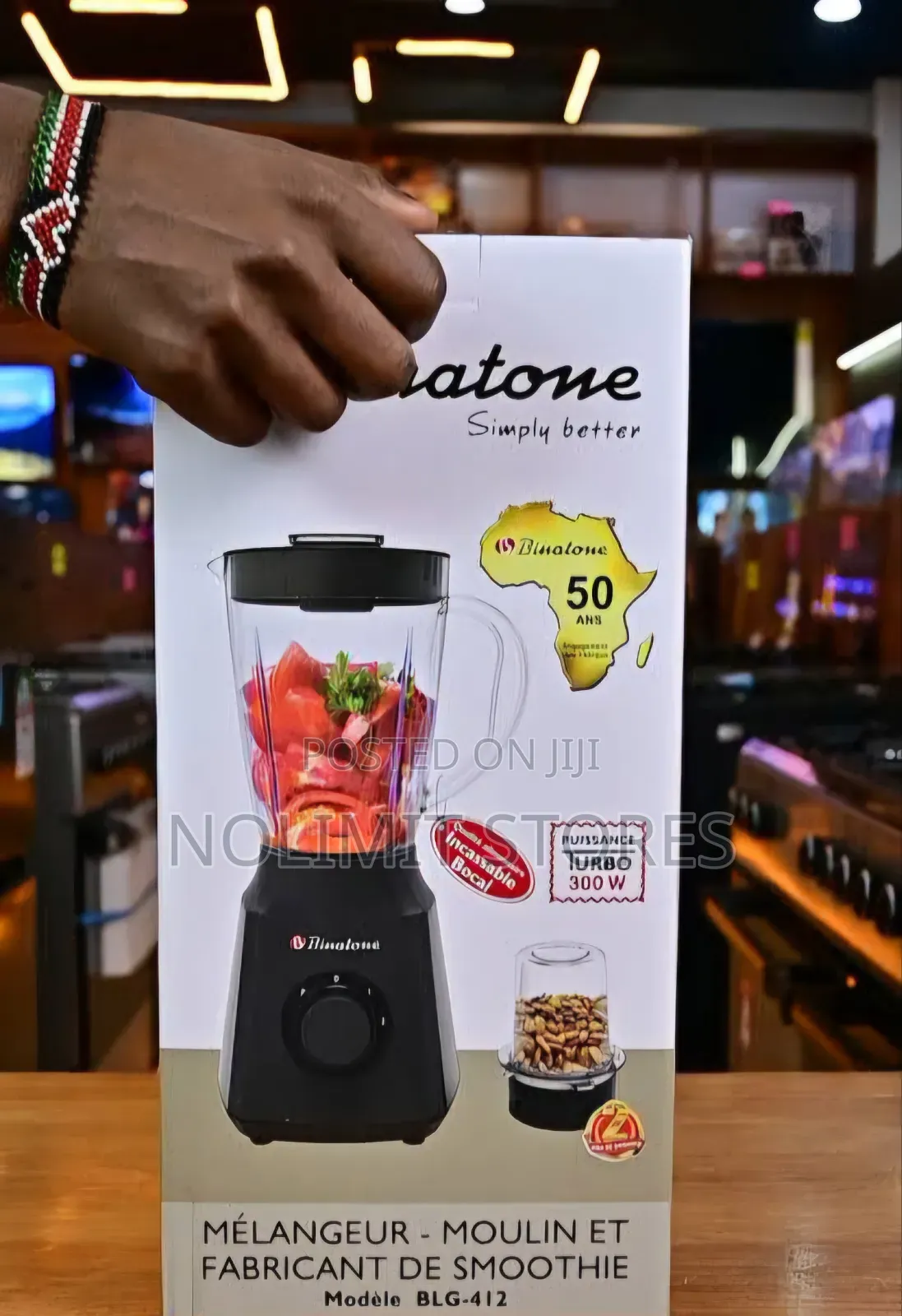 Binatone Blender 1.5l 300w White Black BLG-412