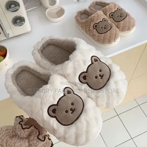 Open Toe Bear Room Slippers