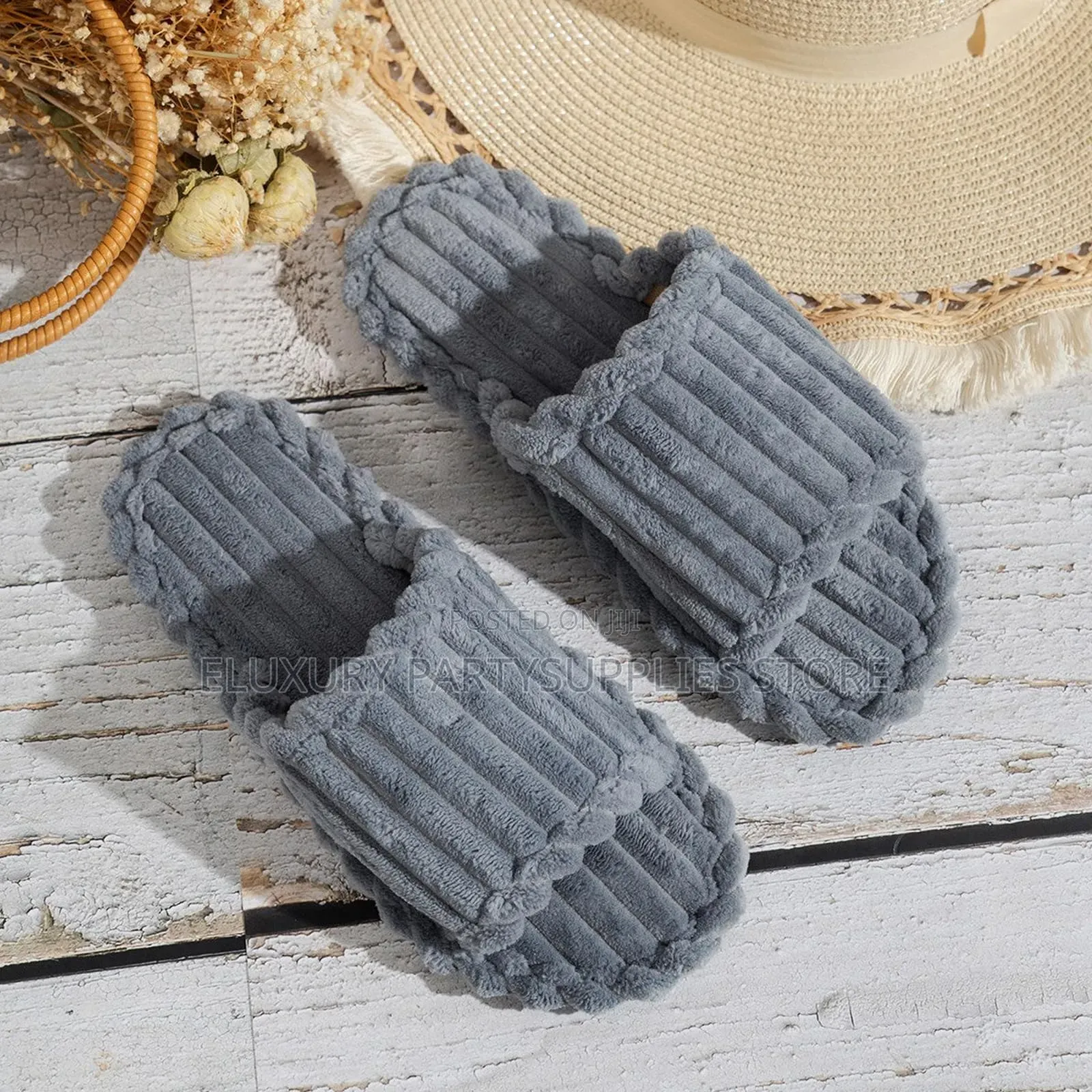 Cute Stripe Room Slippers