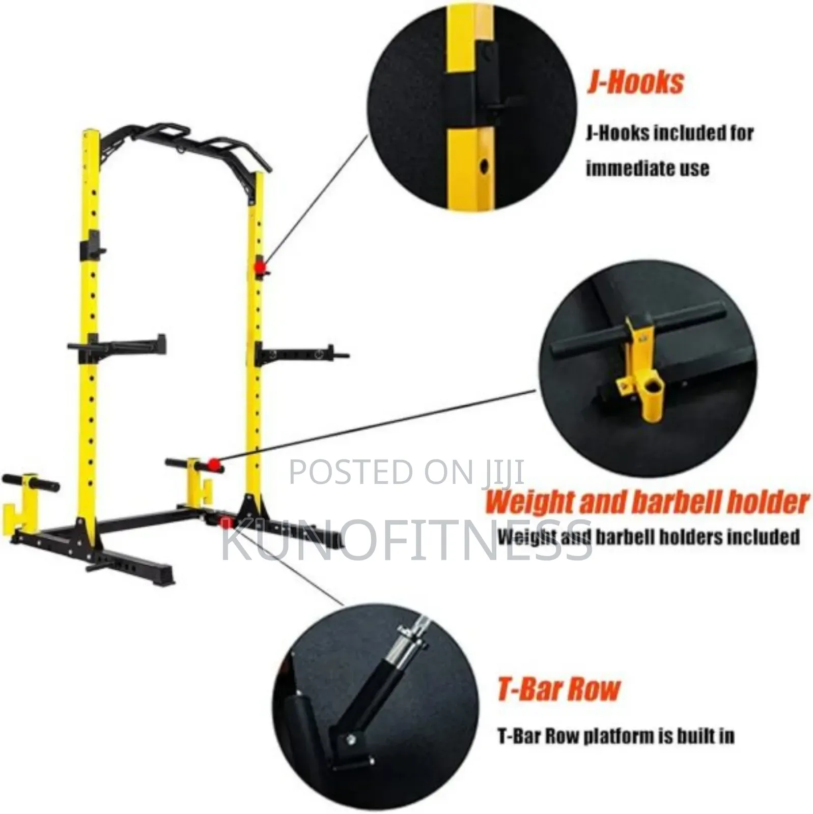 Heavy Duty Power Rack Cage | Pull-Up Bar | 800lbs | Home Gym