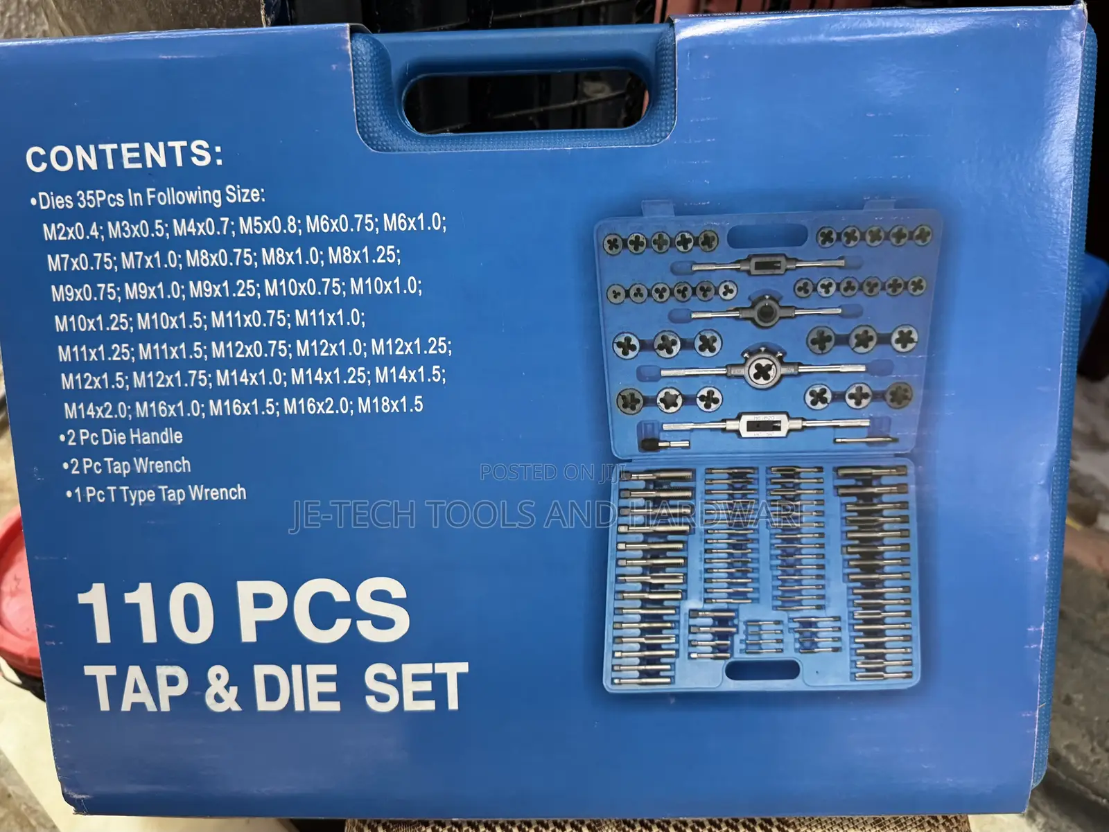 110-Piece Metric Tap and Die Set