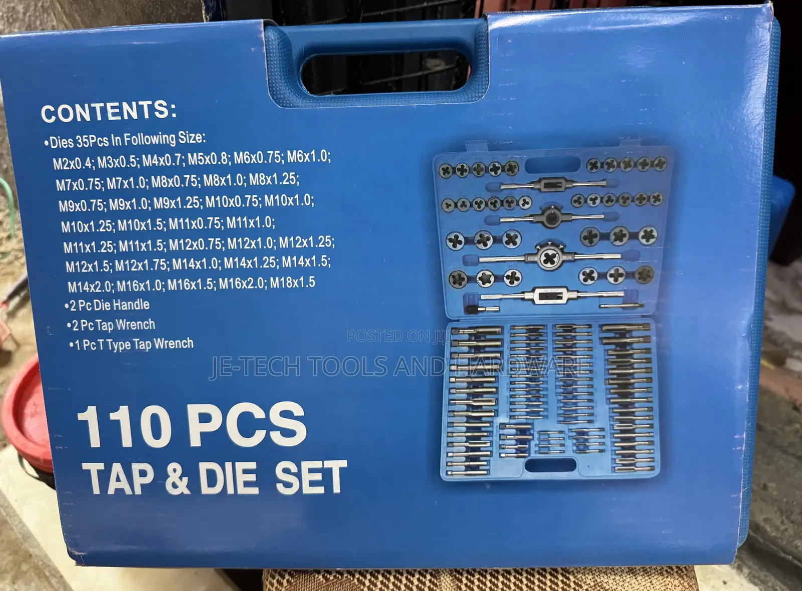 110-Piece Metric Tap and Die Set