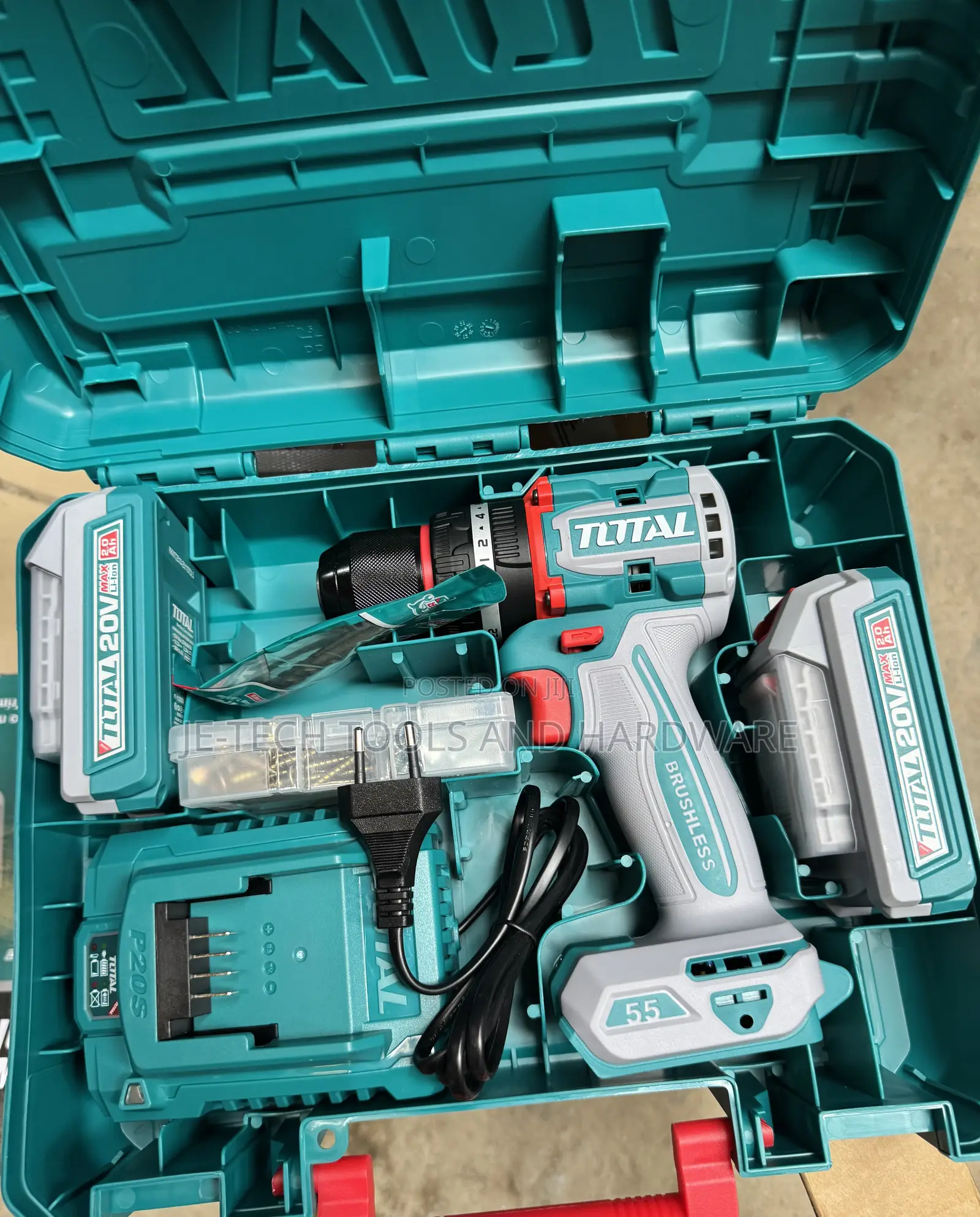 Total Impact Drill 20v Brushless (Tidli20558) Perfect for Drilling