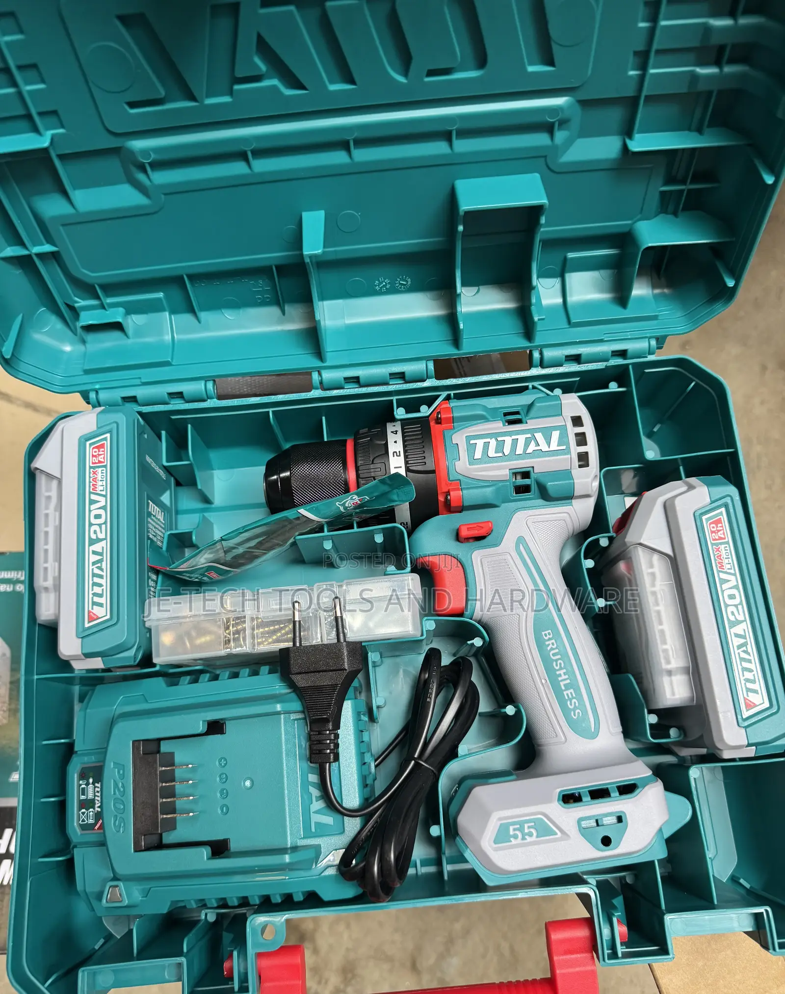Total Impact Drill 20v Brushless (Tidli20558) Perfect for Drilling