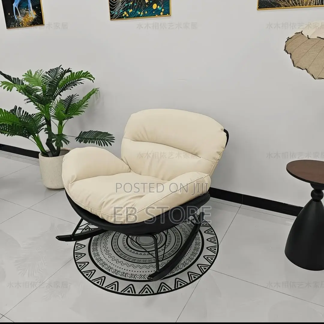 Luxury Rocking Lounge Chair With Ottoman – Soft Life Comfort Set