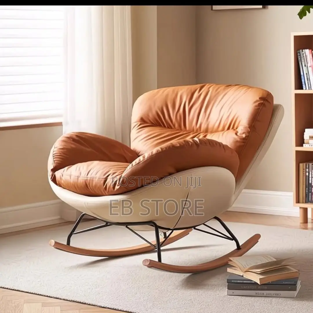 Luxury Rocking Lounge Chair With Ottoman – Soft Life Comfort Set