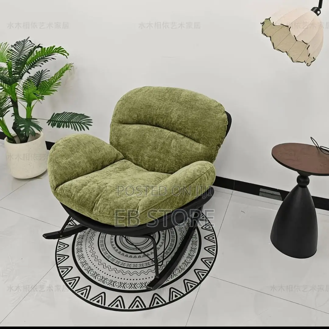 Luxury Rocking Lounge Chair With Ottoman – Soft Life Comfort Set