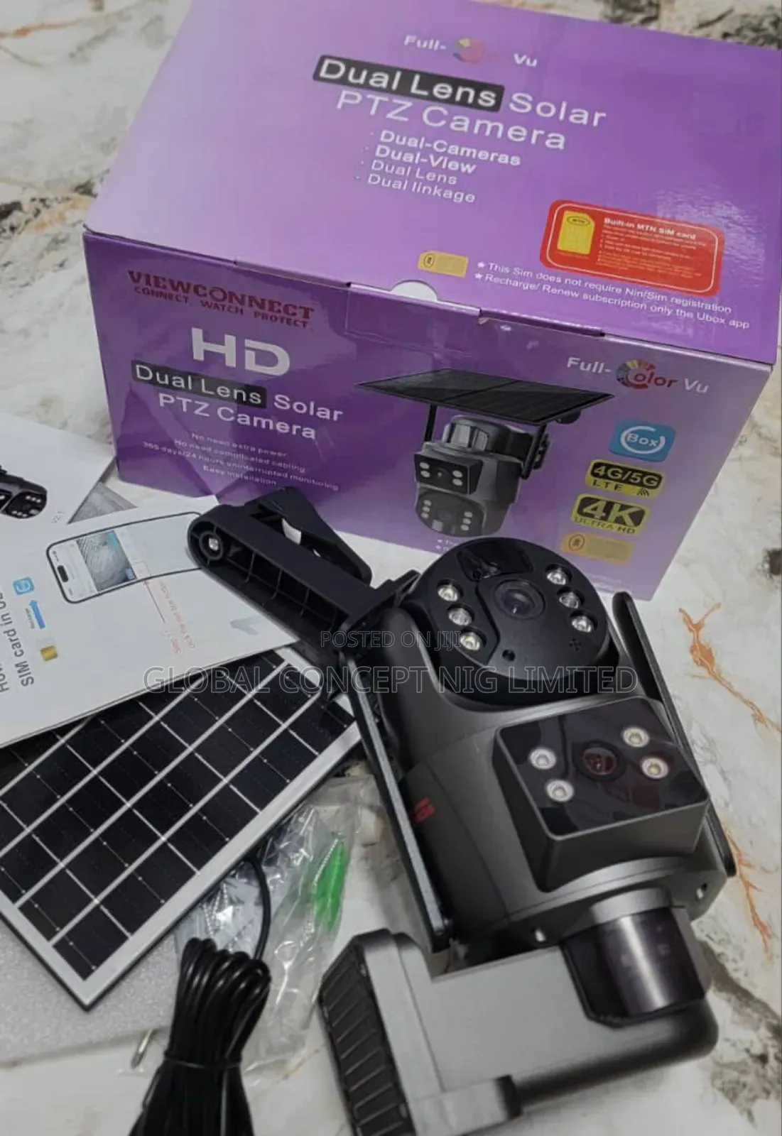 Duel Lens Solar Powered Smart Camera