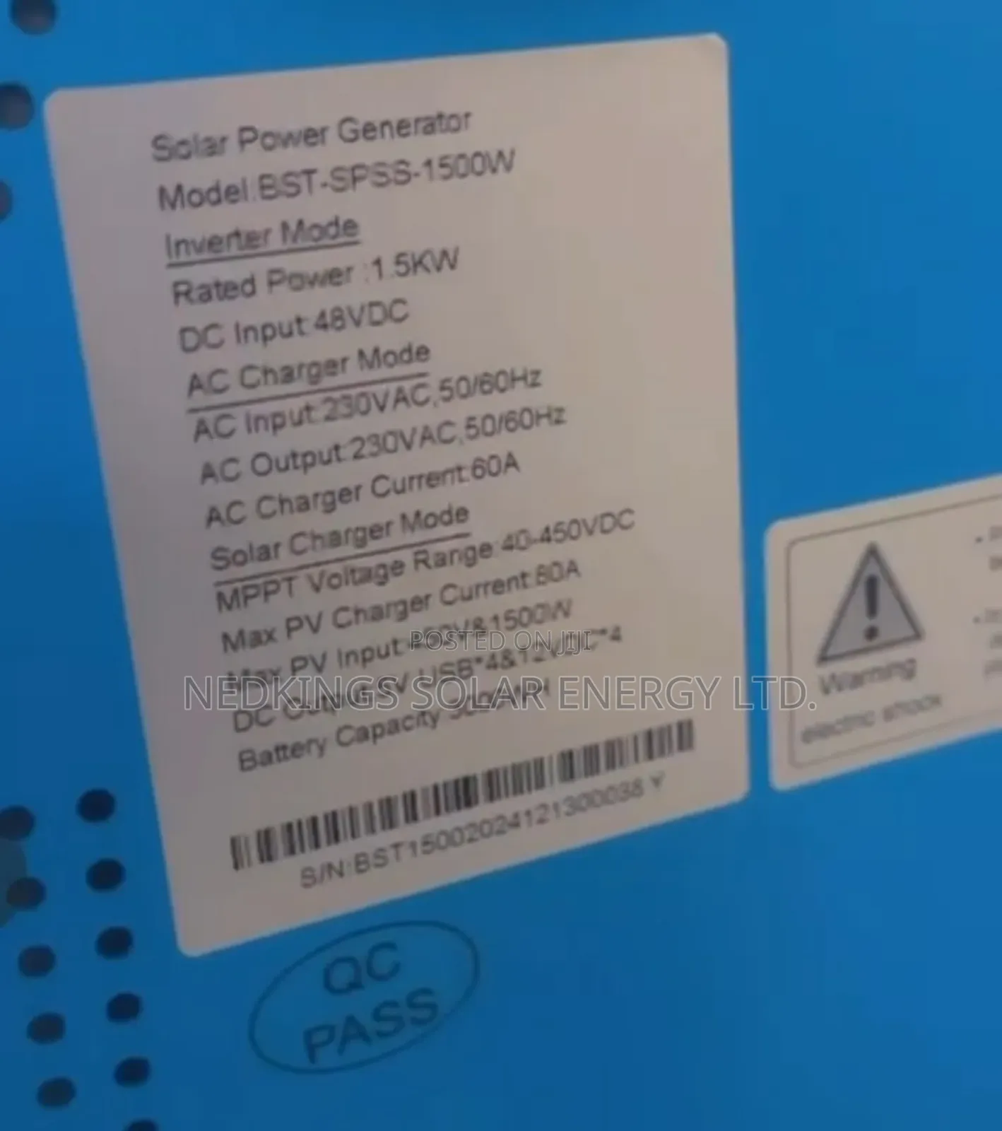 1500w Entelechy Solar Generator