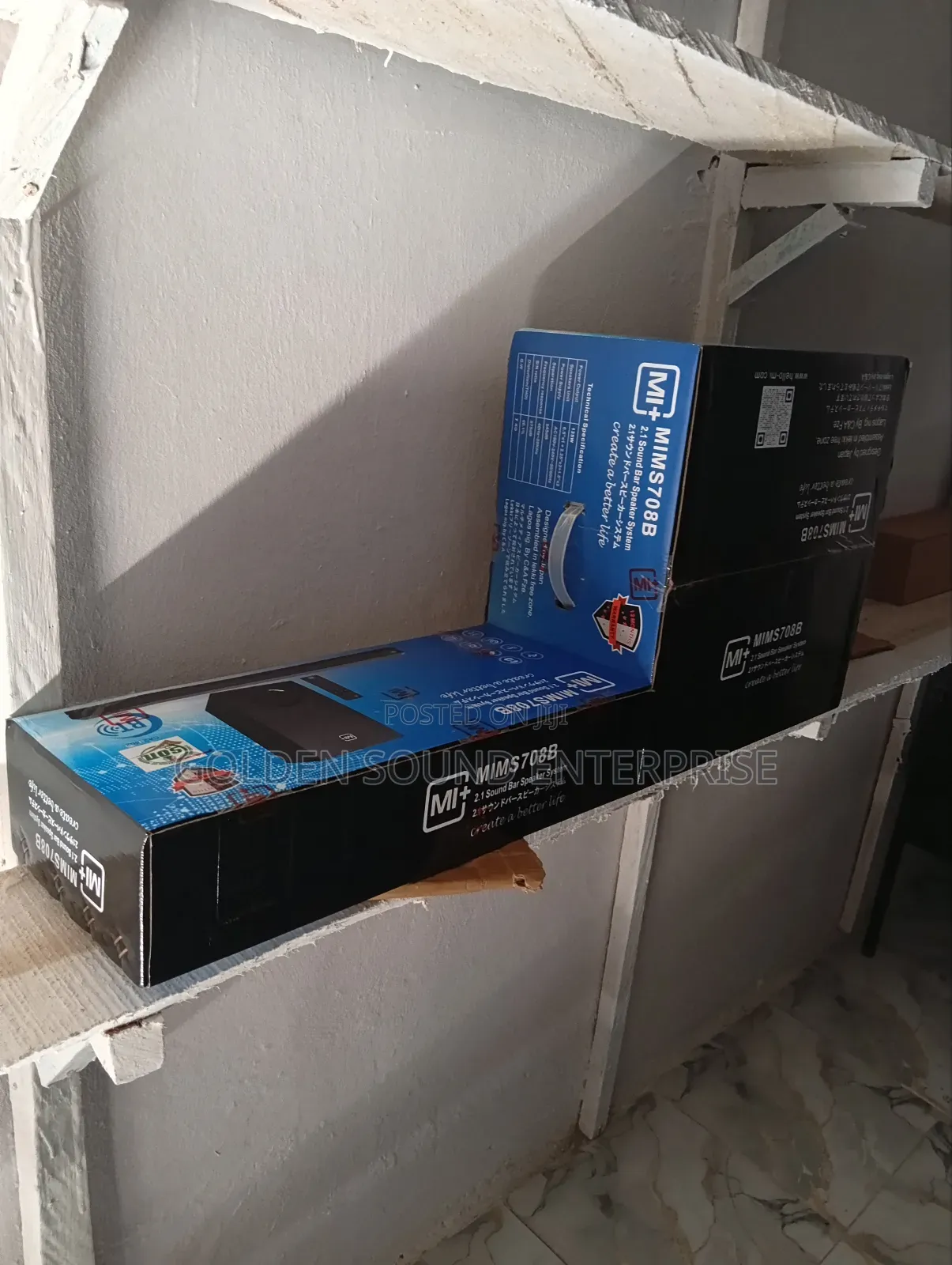 Mims Model 708b Sound Bar Speaker System