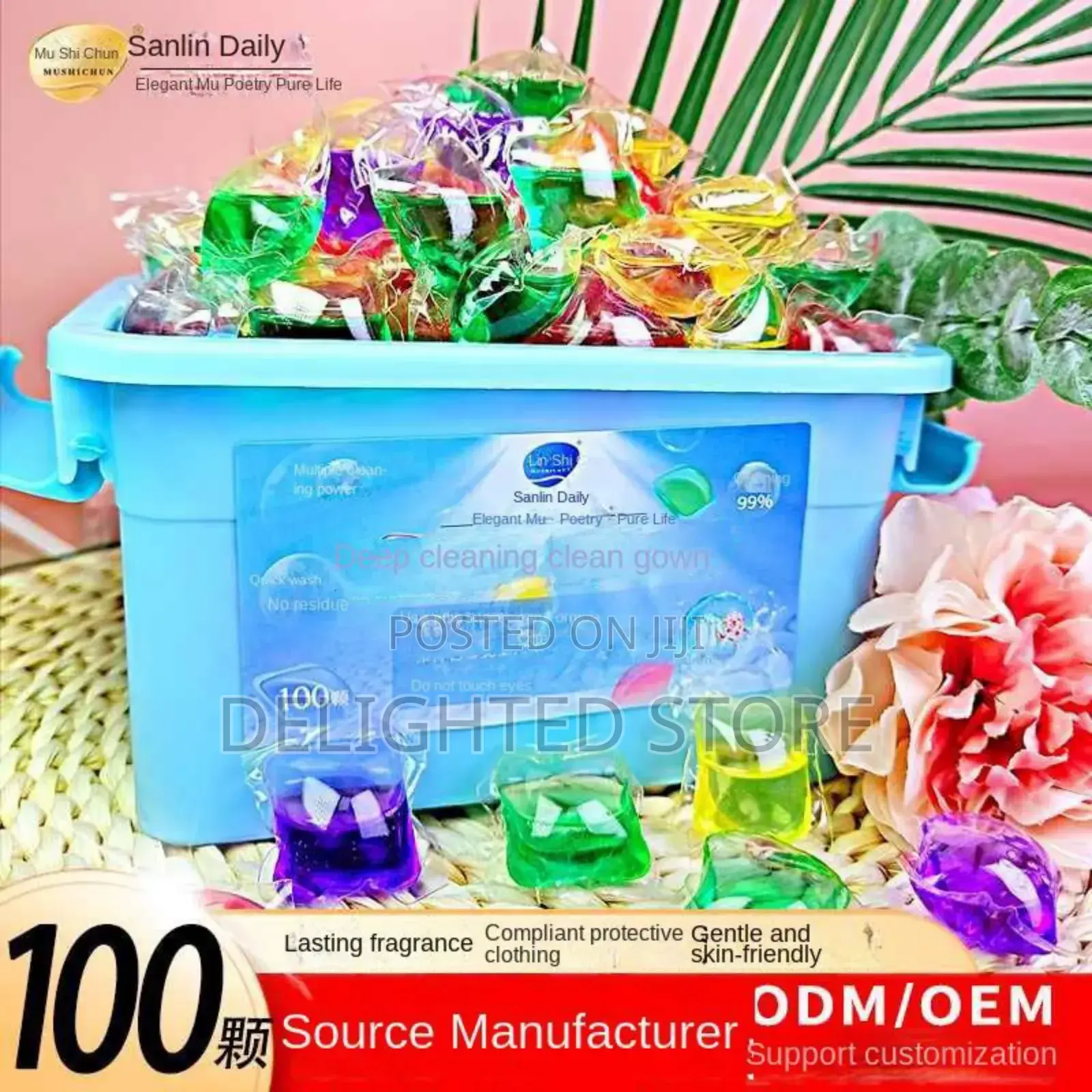 Top Quality Fragrance Laundry Bead Detergent for Washing 100pcs in Box