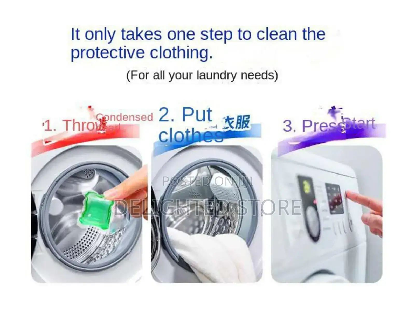 Top Quality Fragrance Laundry Bead Detergent for Washing 100pcs in Box