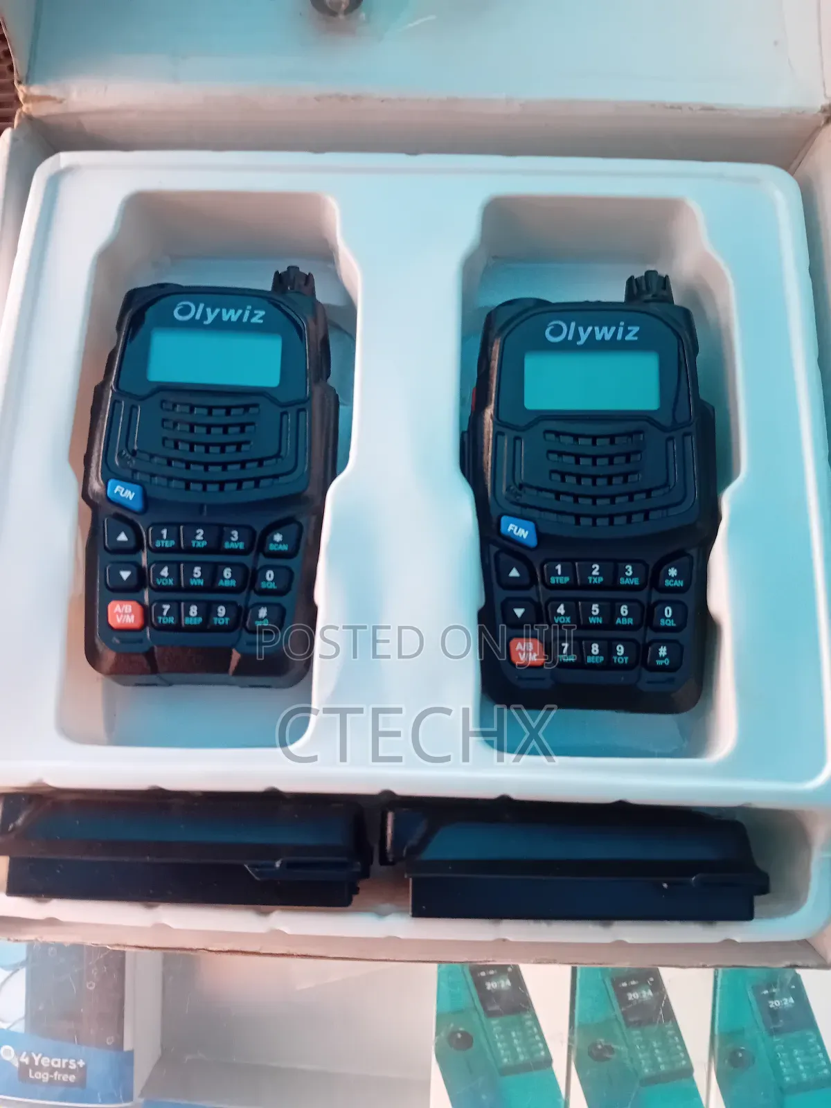 Olywiz Walkie Talkie Uv6s Long Range 5w Handheld Two Way Radio 2 Pack
