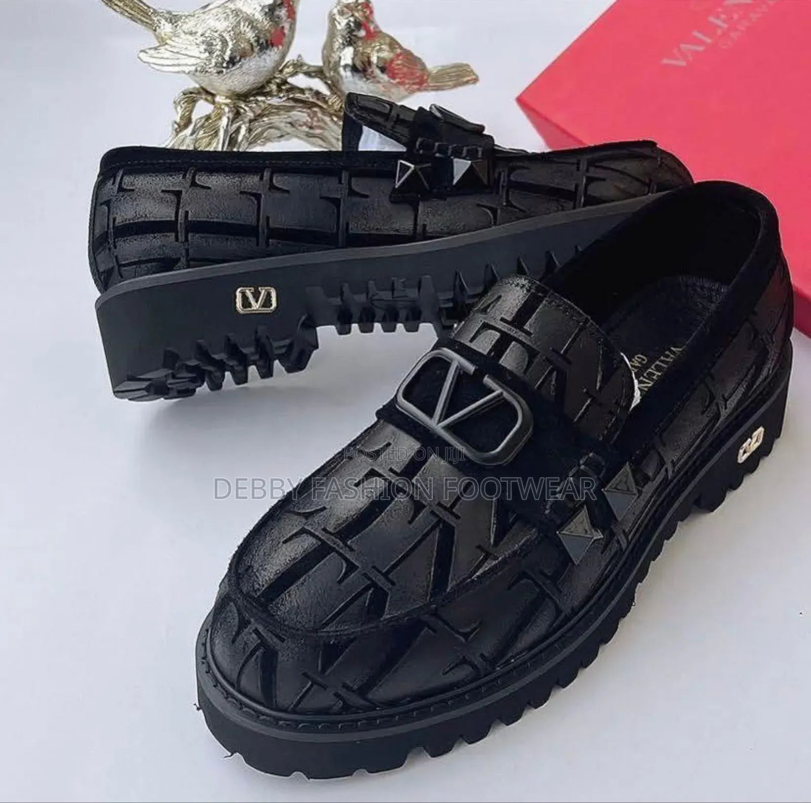 Valentino Garavani Black Shoes, Crafted for Elegance and Comfort.