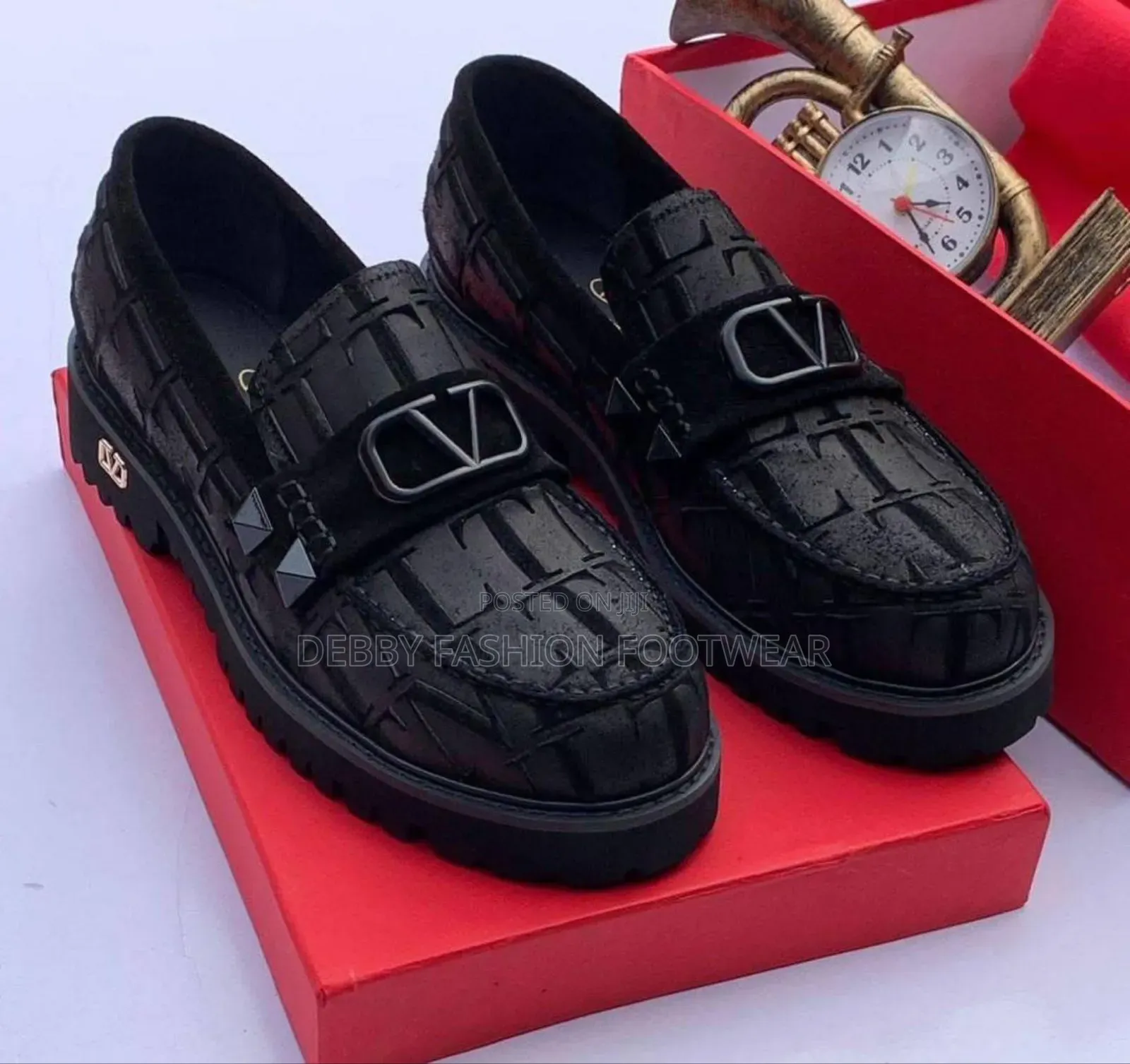Valentino Garavani Black Shoes, Crafted for Elegance and Comfort.