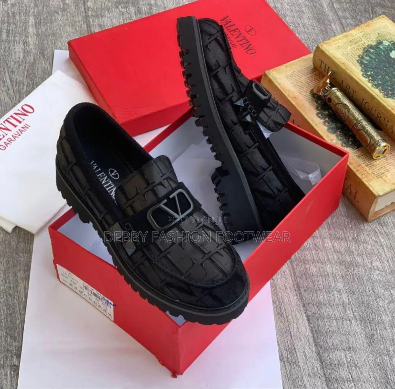 Valentino Garavani Black Shoes, Crafted for Elegance and Comfort.