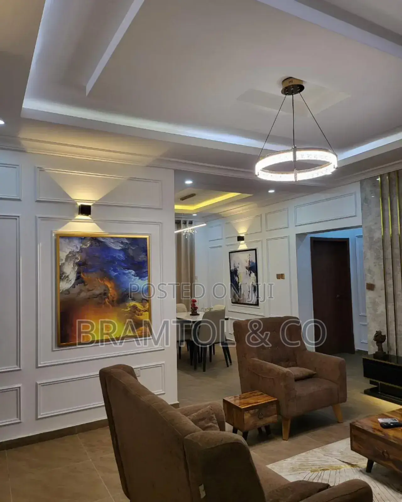 Furnished 2bdrm Block of Flats in Wuye for rent