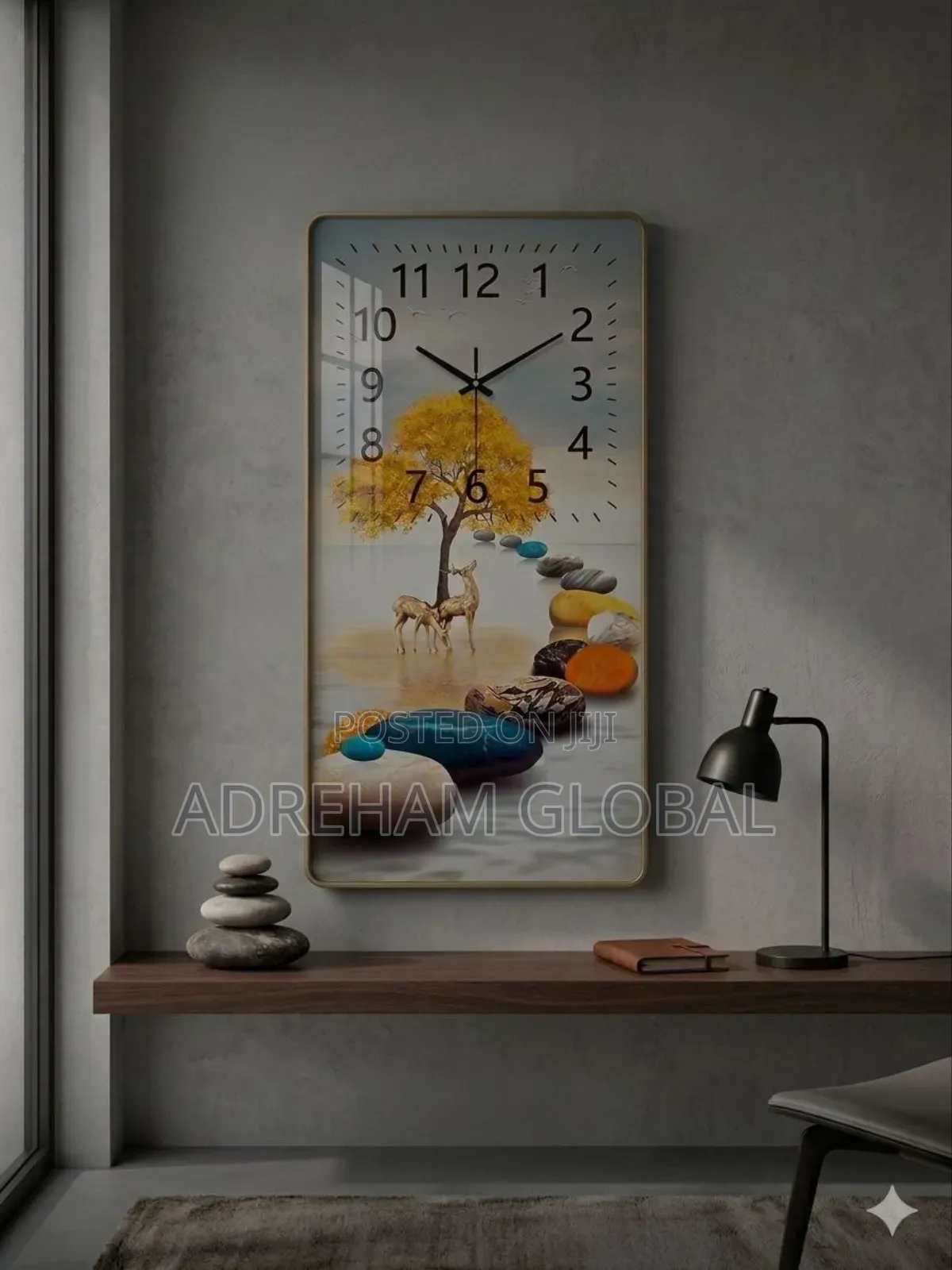 40by80cm Acrylic Frame Wall Clock