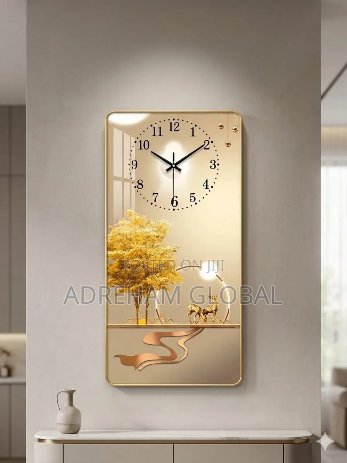 40by80cm Acrylic Frame Wall Clock