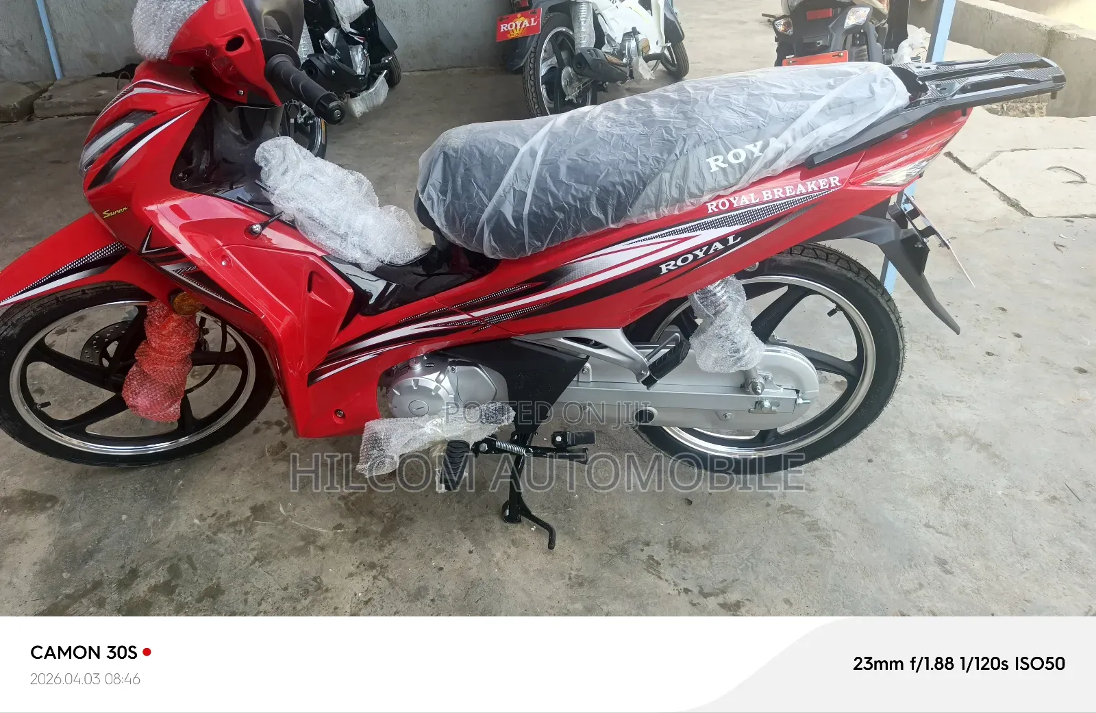 New Royal Motorcycle 2026 Red