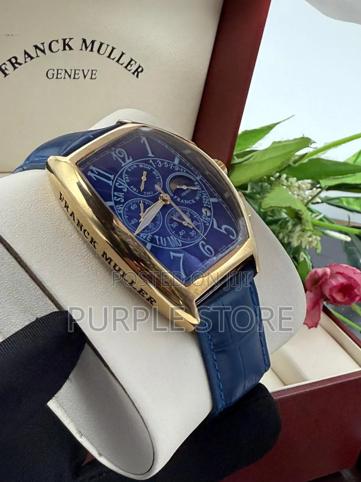 Franck Muller Functional Chronograph Quality Leather Watches 