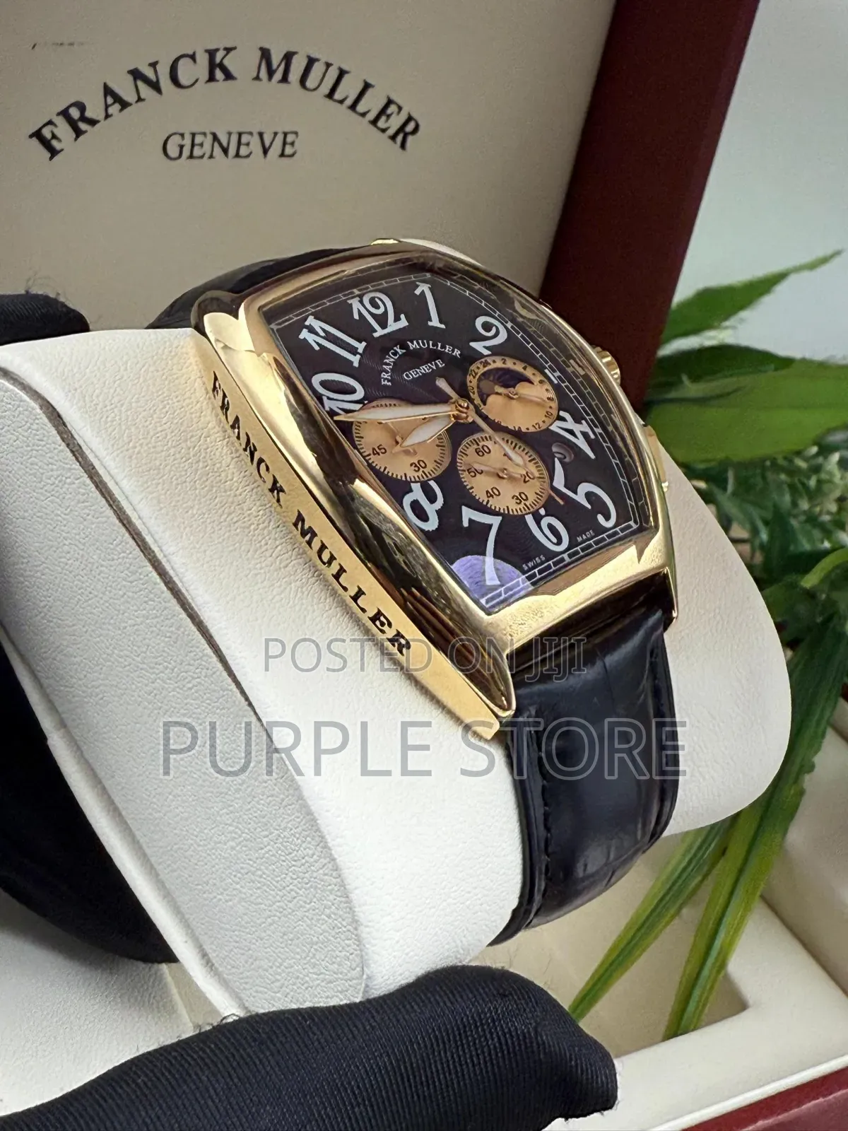 Franck Muller Functional Chronograph Quality Leather Watches 