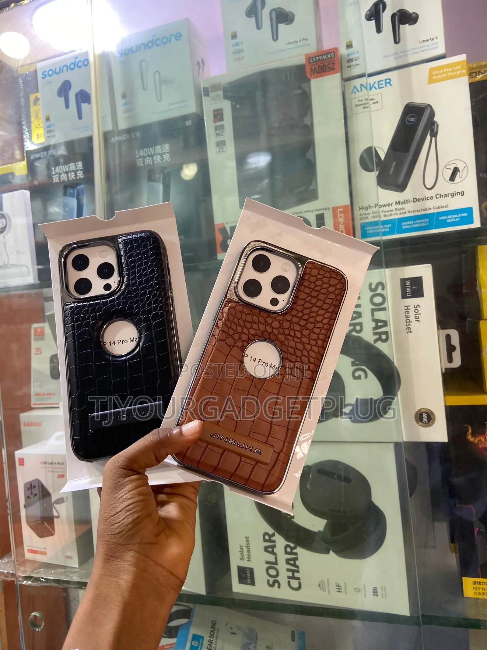 J.Dk Crocodile Leather Case for iPhone
