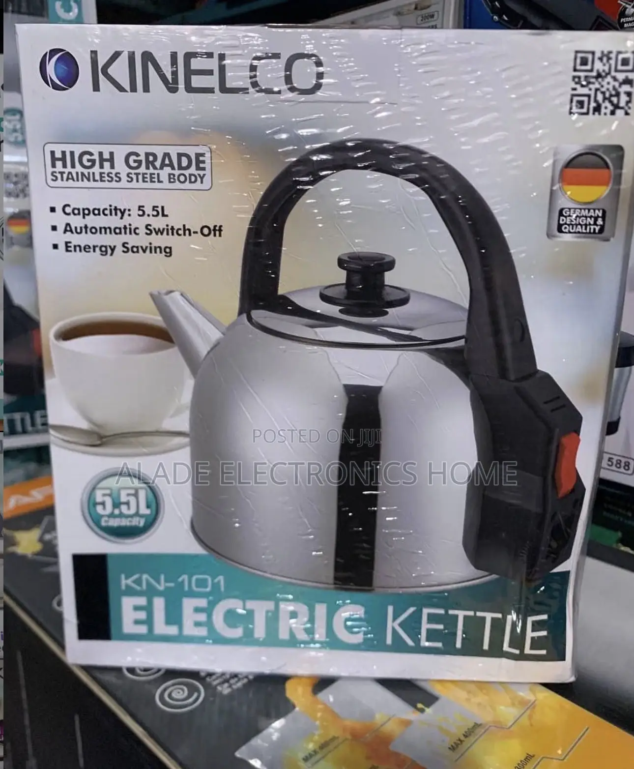 Kinelco Automatic Electric Kettle. 2yrs Waranty