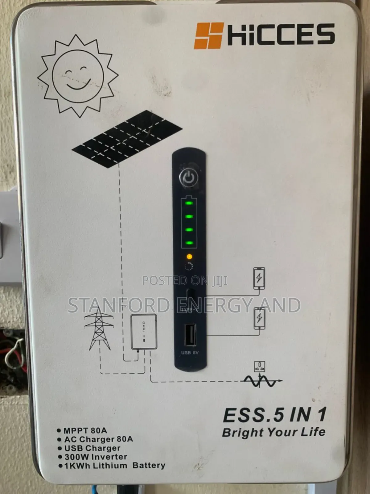 1kwh 300w 5-in-1 Solar Energy Storage System