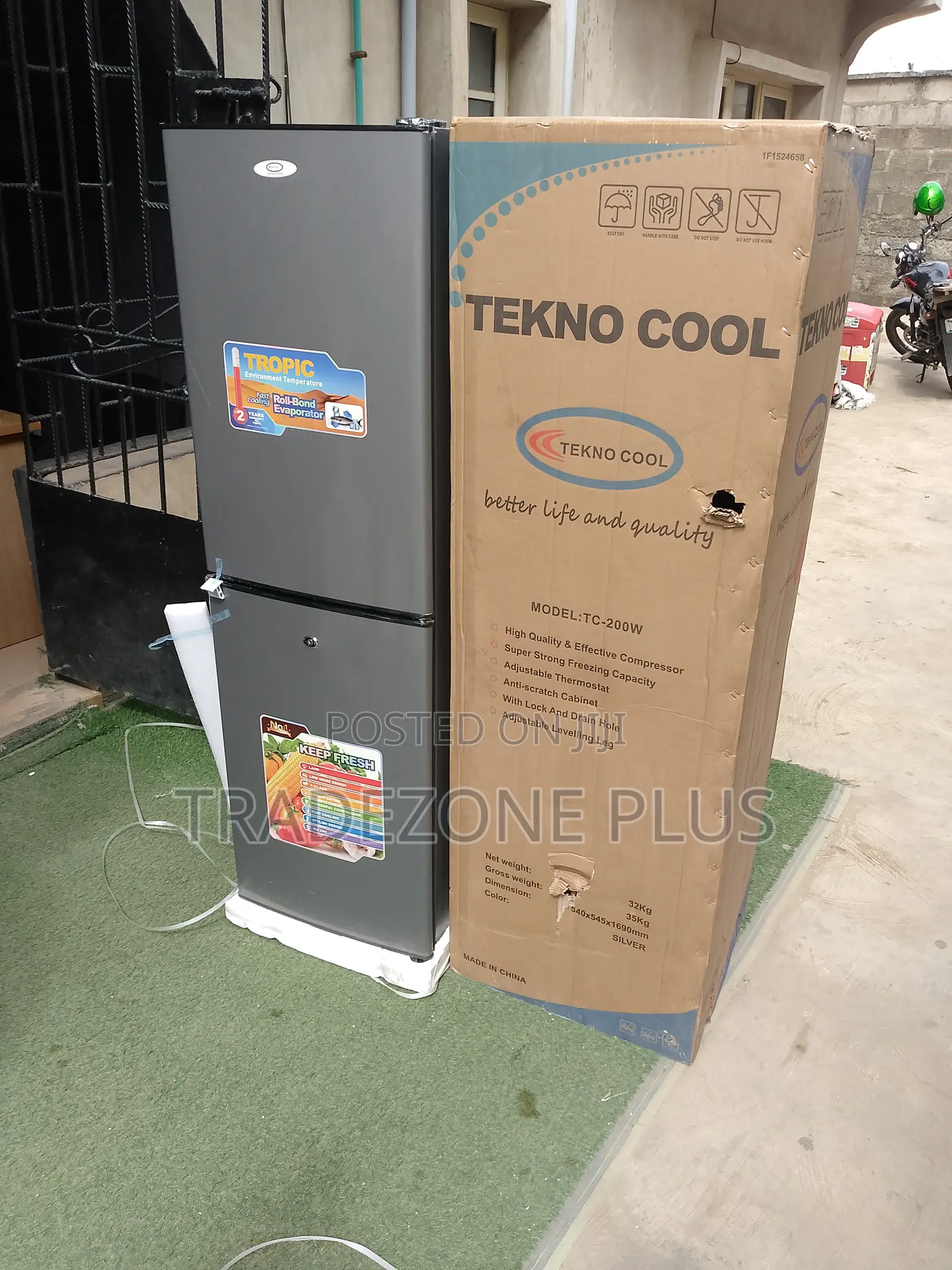 Tekno Cool Tc-200w 200l Double Door Refrigerator