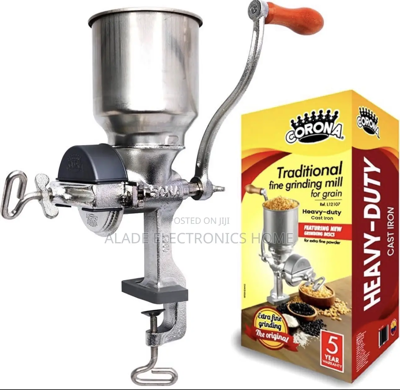 Corona Grinding Mill For Grains. 5 Yrs Warranty