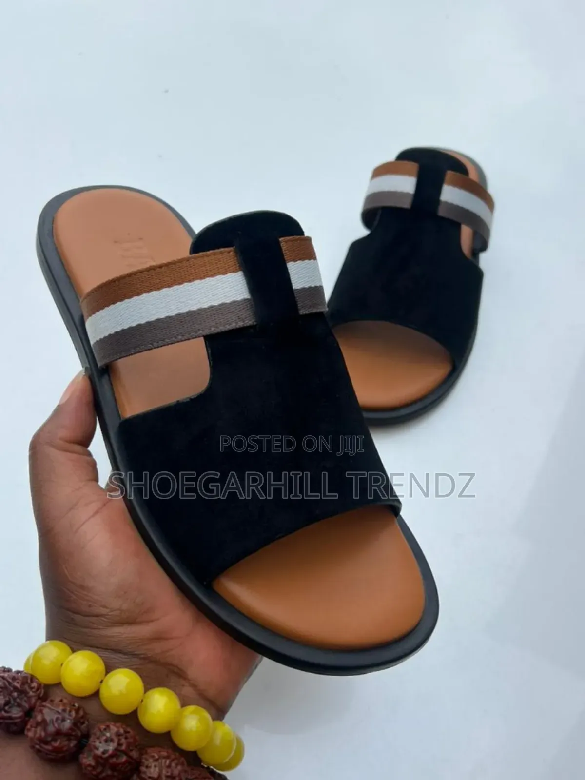 Mens Bally Dressy Palm Slippers
