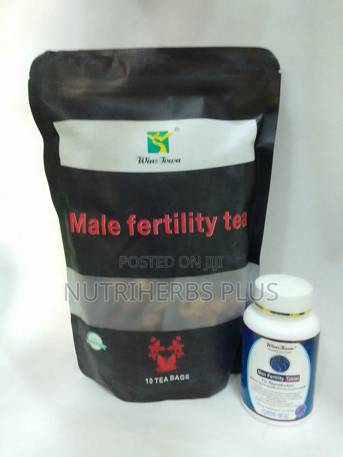 Male Fertility Tablets+ Tea : For Sperm Count, Motility Quality