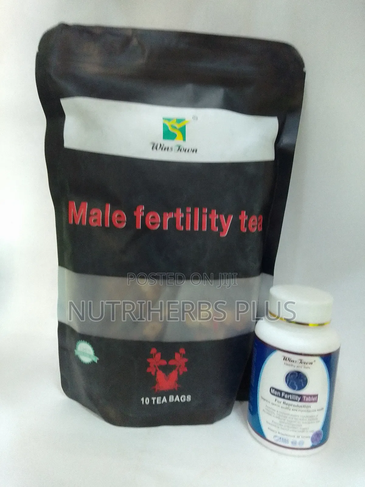 Male Fertility Tablets+ Tea : For Sperm Count, Motility Quality