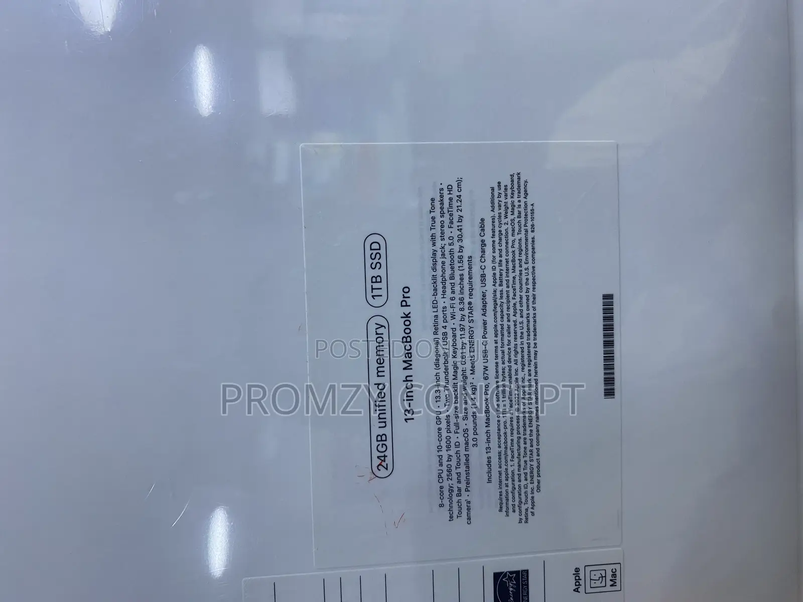 New Laptop Apple MacBook Pro 2022 M2 24GB Apple M2 SSD 1T