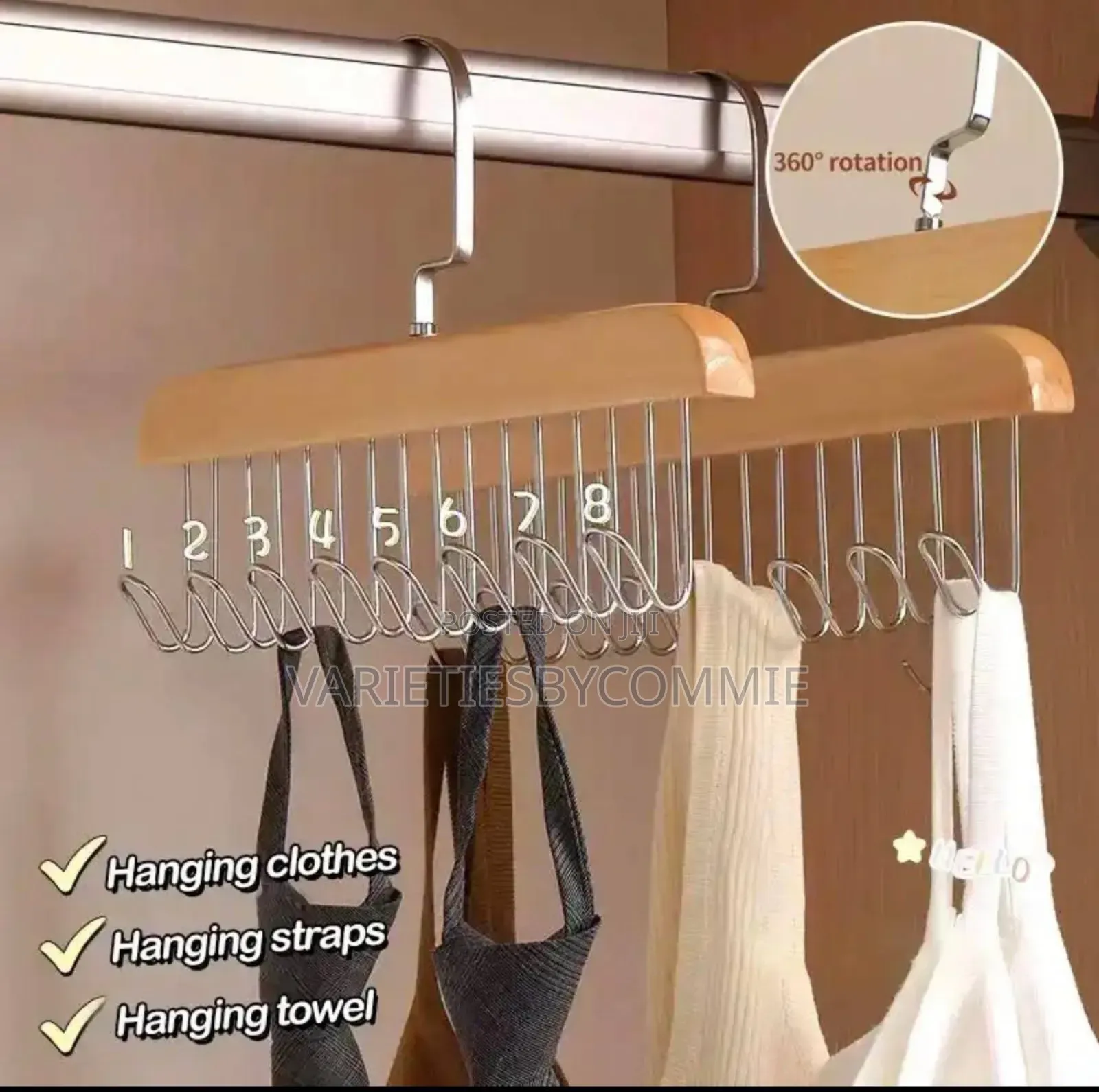 Multifunction Durable Clothes Hanger/Trouser Clip