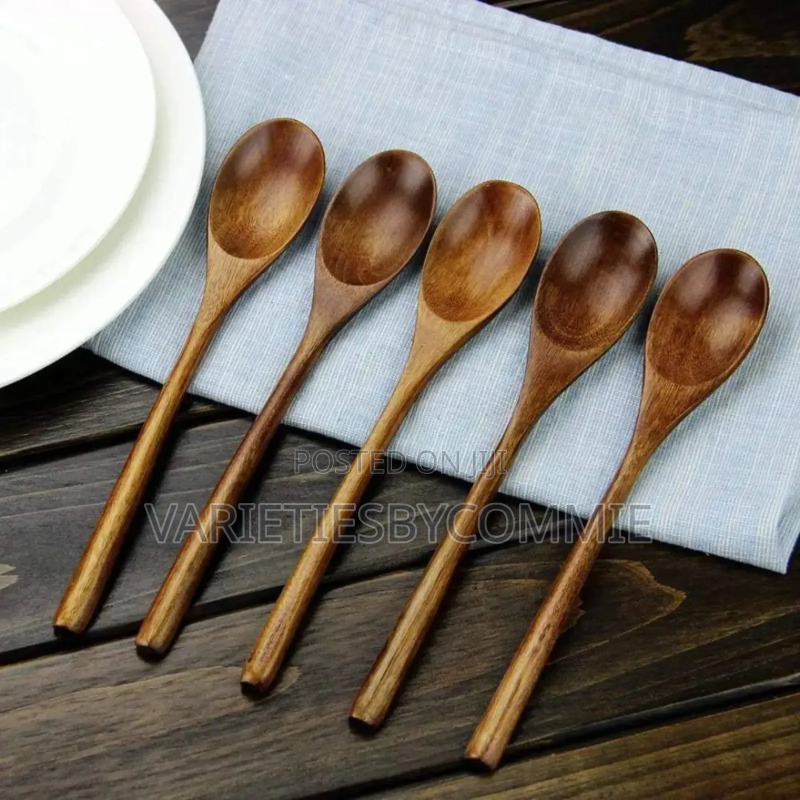 1pc High Quality Polished Wooden Eating Spoon