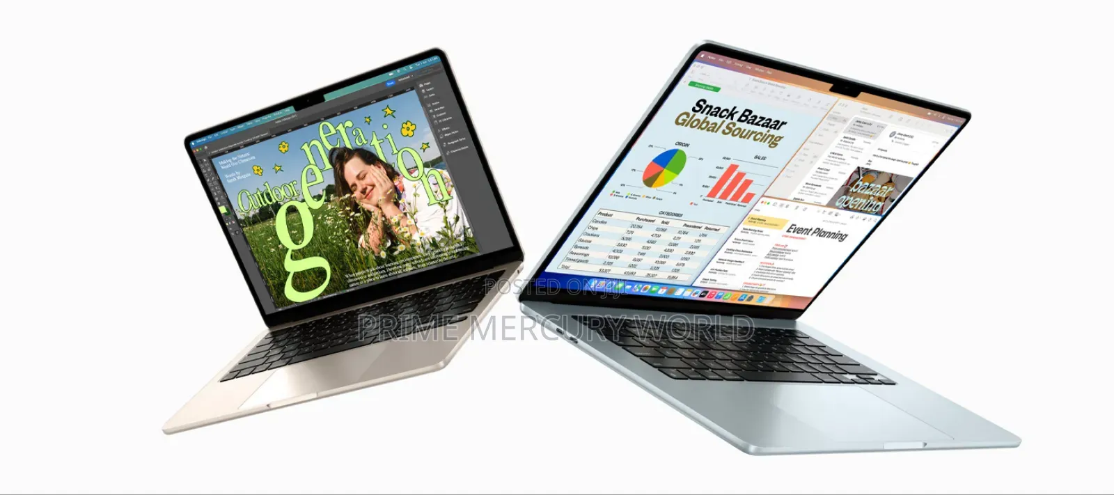 New Apple MacBook Air 2024 M3 13-inch 8GB Intel Core i9 SSHD+SSD 256GB