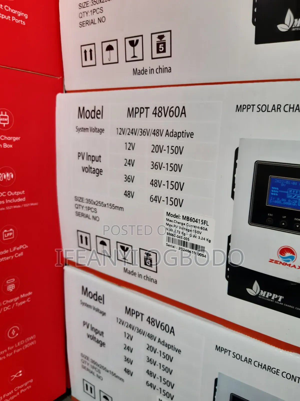 Zenmax Solar MPPT 60ah 48v