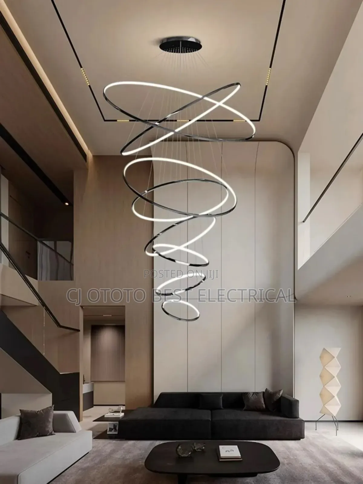 Led Luxury Open Void Staircase Light 1200mm, 10 to 14 Feet Length