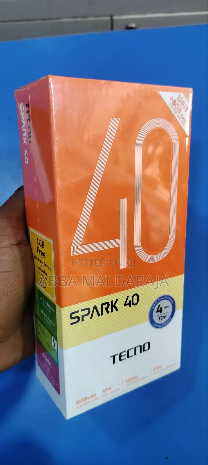New Tecno Spark 40 128 GB Black