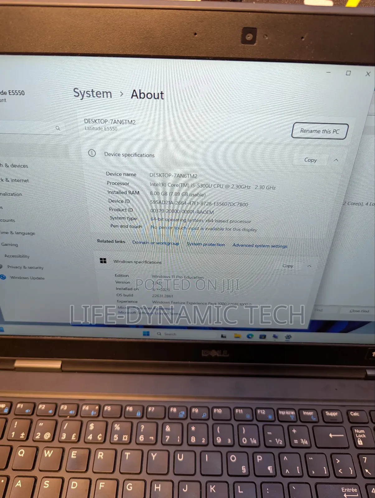 Laptop Dell Latitude 5550 8GB Intel Core i5 HDD 500GB