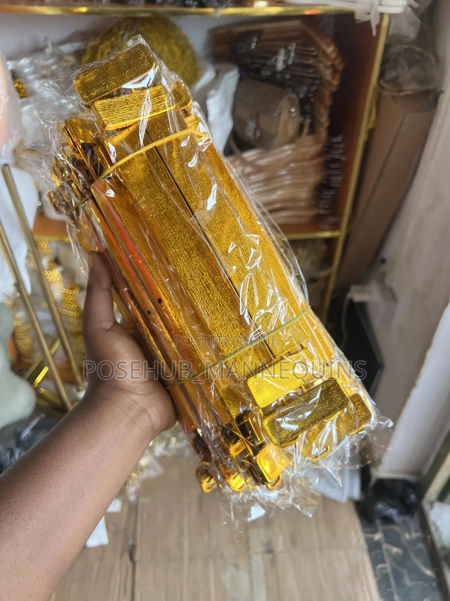 Gold Hangers With Clips