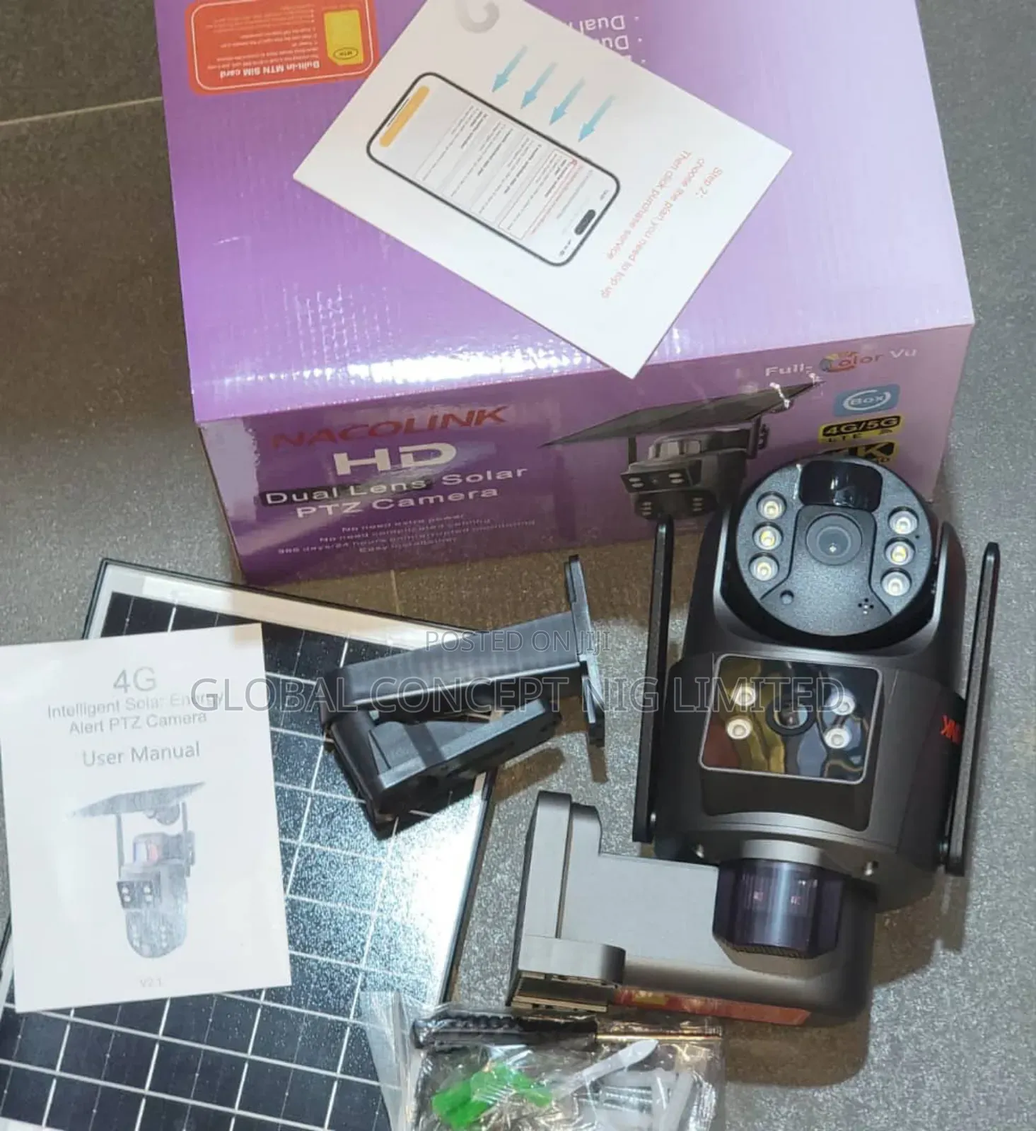 Duel Lens Solar Powered Camera