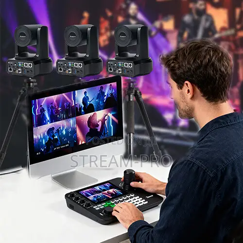 Tenveo All-in-one 1080p Sdi/Hdmi/Ip/Ndi Ptz 3-camera Kit With Joystick