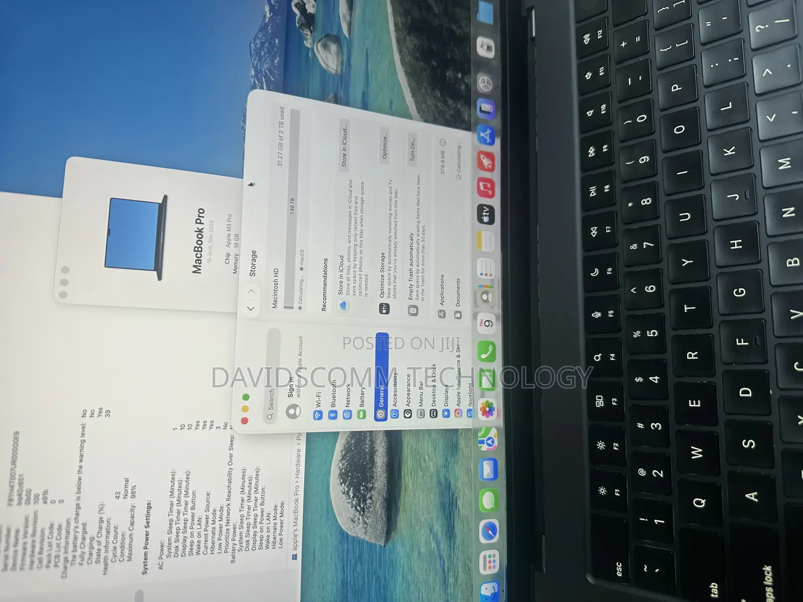 Laptop Apple MacBook Pro 2023 M3 Pro 16-inch 18GB Apple M3 Pro SSD 2T