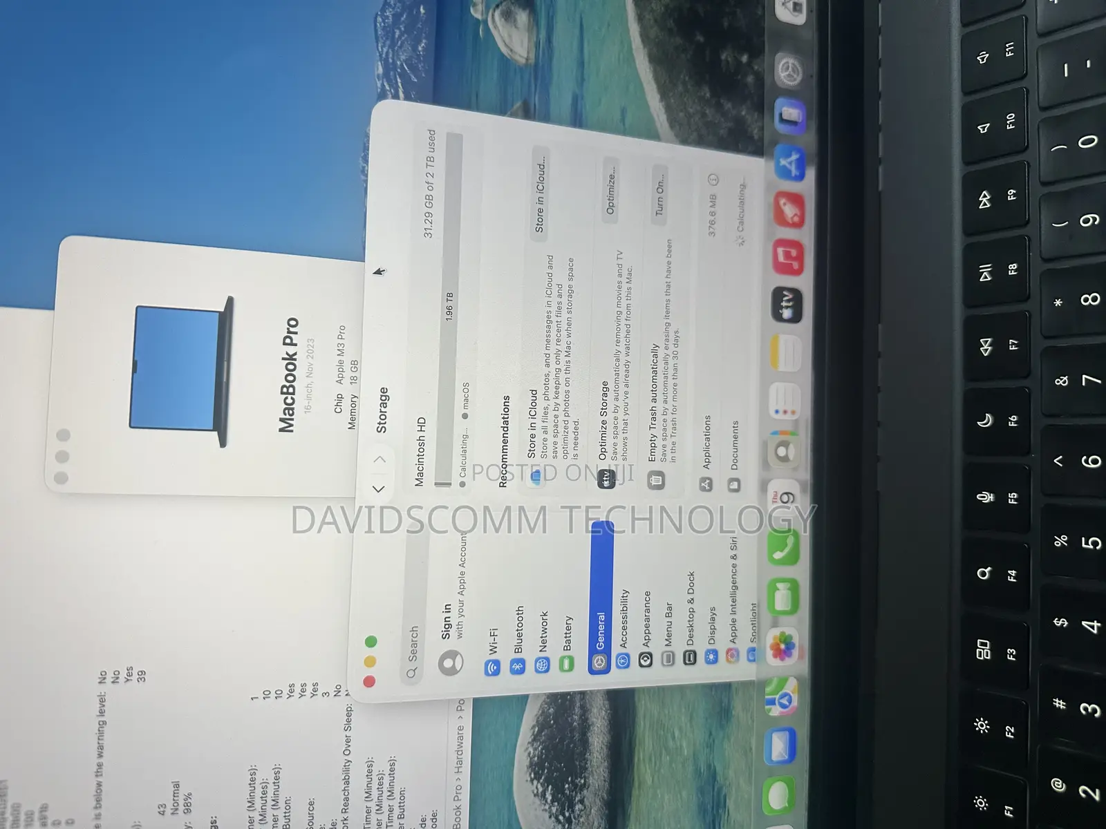 Laptop Apple MacBook Pro 2023 M3 Pro 16-inch 18GB Apple M3 Pro SSD 2T