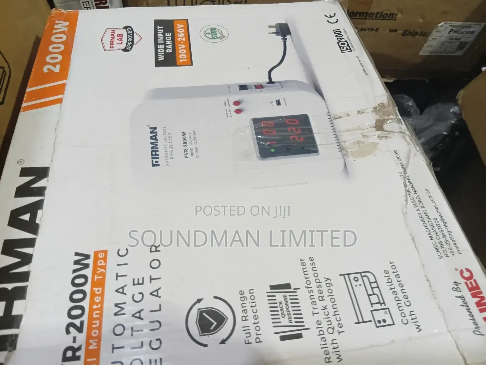 Firman 2000w Wall Mount Voltage Stabilizer FVR-2000